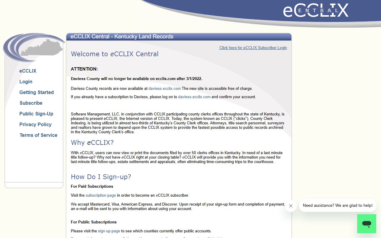 Trigg County clerk records Ecclix online county records portal