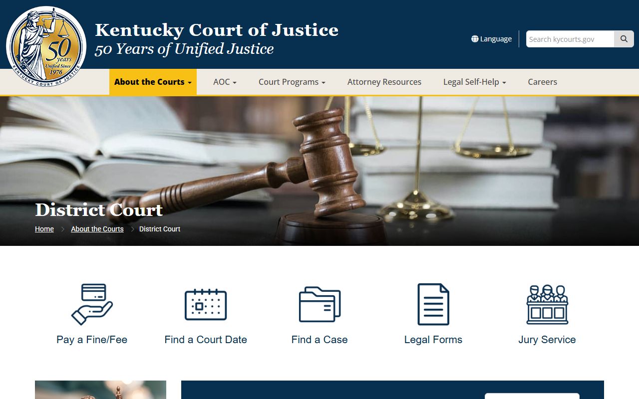 Trigg County court records Kentucky District Court jurisdiction