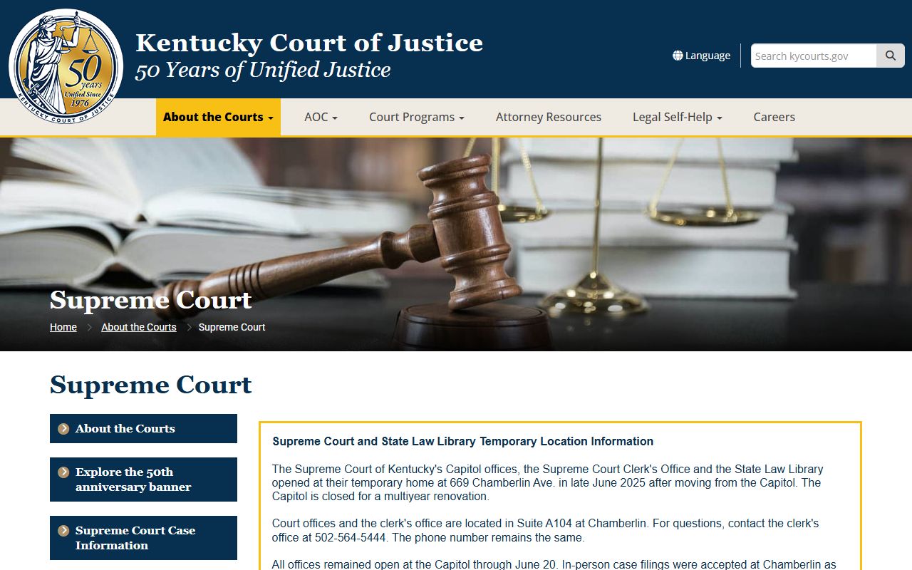 Trigg County court records Kentucky Supreme Court hierarchy