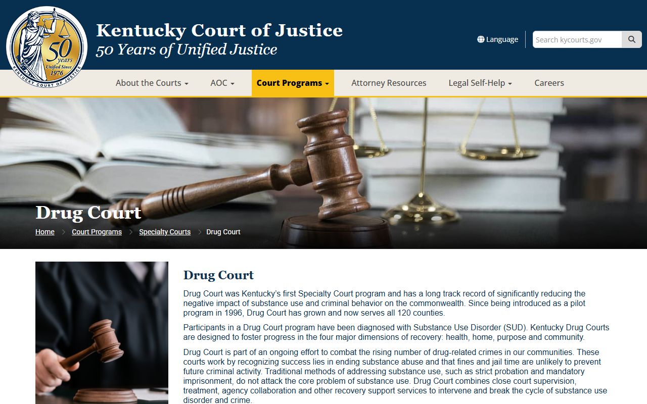 Trigg County criminal court records Kentucky Drug Court