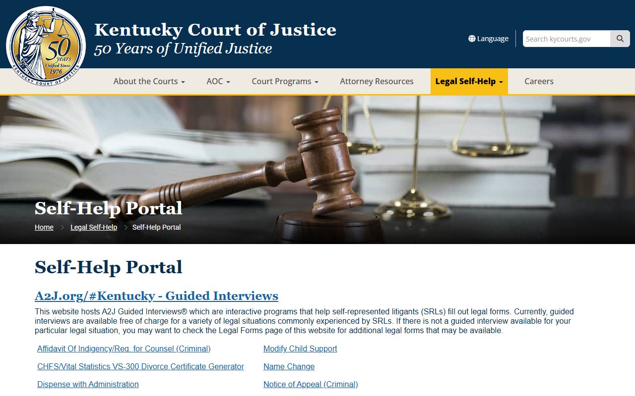 Trigg County probate records Kentucky Self-Help Portal