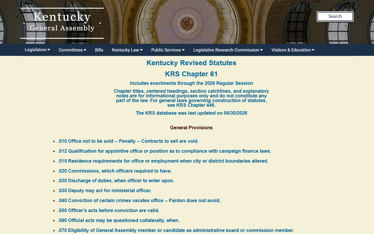 Trigg County warrant records Kentucky Open Records Act chapter index
